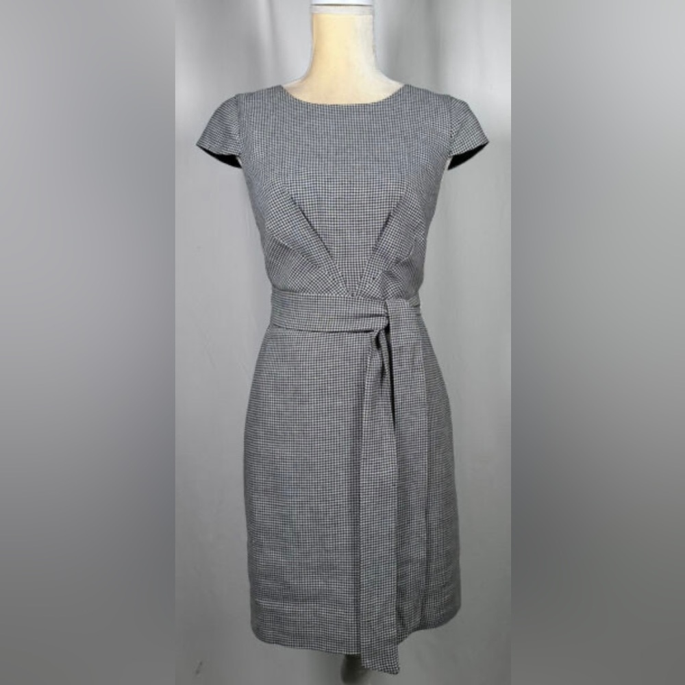 J. Crew 365 Tie Front Linen Dress Size 6